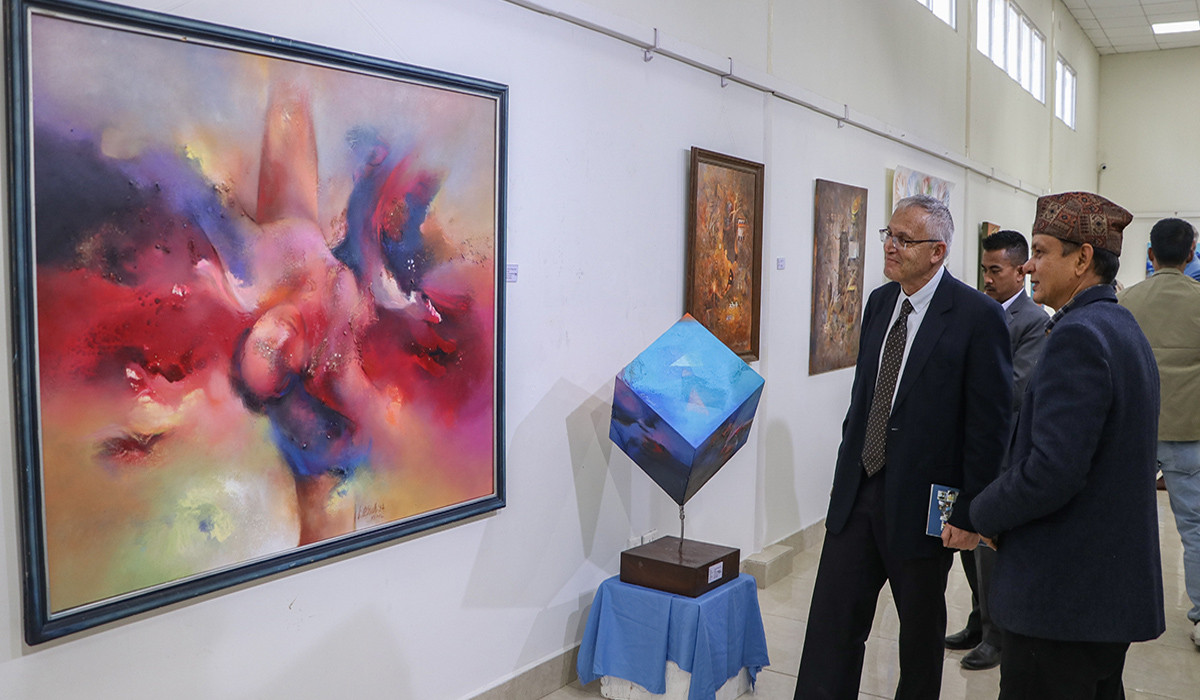 अन्तर्राष्ट्रिय चित्रकला प्रदर्शनी सुरु, नेपाल र जर्मनीका कलाकार सहभागी