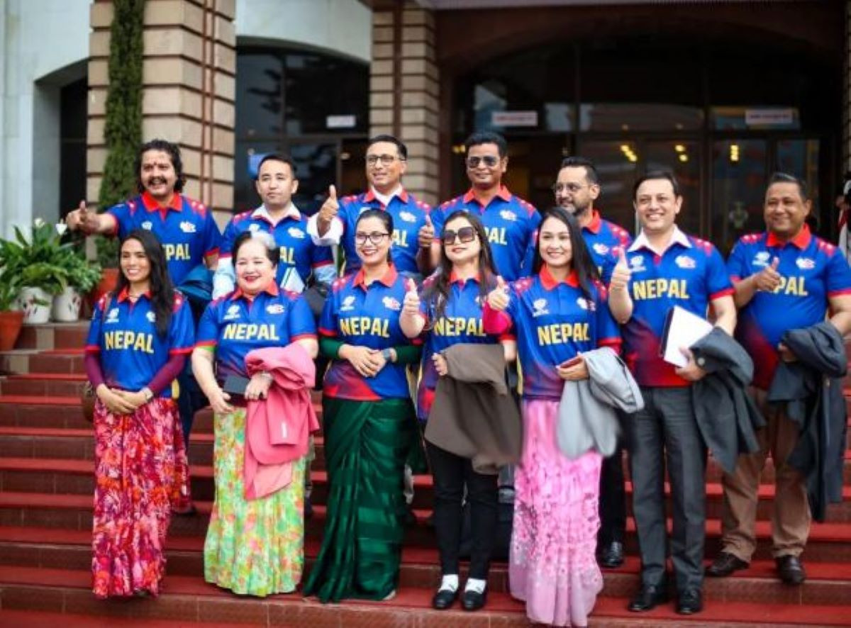नेपाली राष्ट्रिय क्रिकेट टोलीको जर्सी लगाएर संसदमा रास्वपाका सांसद