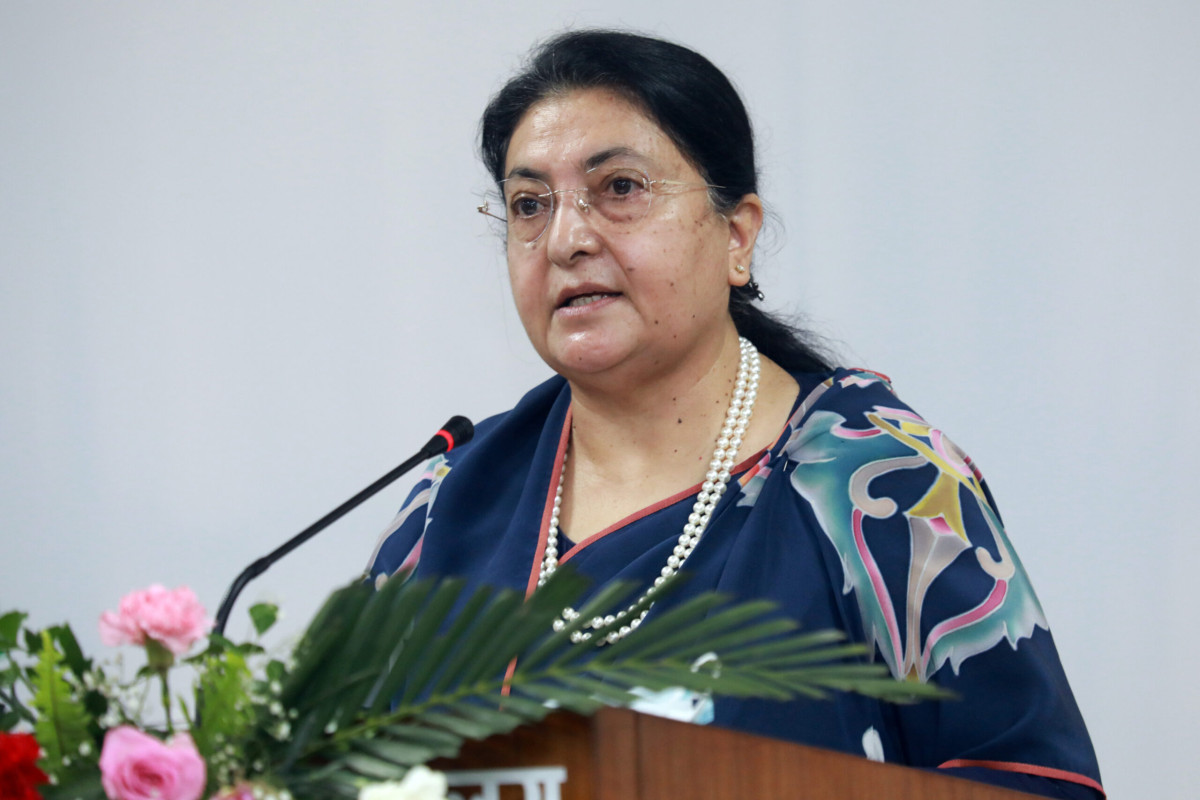 पृथ्वीनारायण शाहको एकीकरण अभियानले नेपालको स्वतन्त्र अस्तित्व जोगायो : पूर्वराष्ट्रपति भण्डारी