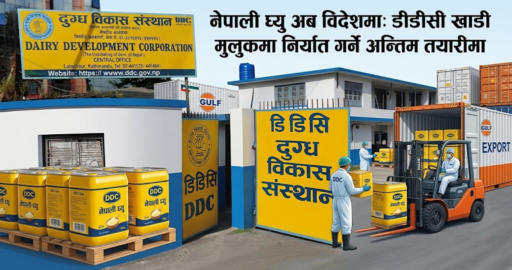 नेपाली घ्यु अब विदेशमा: डीडीसी खाडी मुलुकमा निर्यात गर्ने अन्तिम तयारीमा