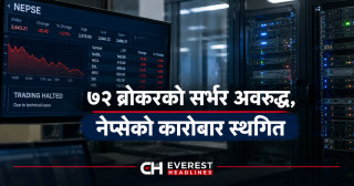 ७२ ब्रोकरको सर्भर अवरुद्ध, नेप्सेको कारोबार स्थगित